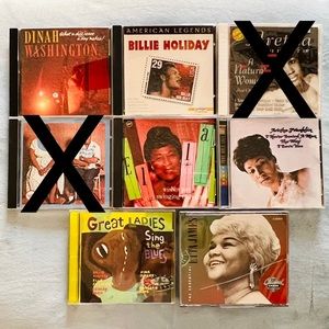 Classic Women Blues Singers Music CDs , Set of 6 CDs